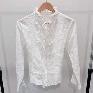 Elegant White Lace Blouse